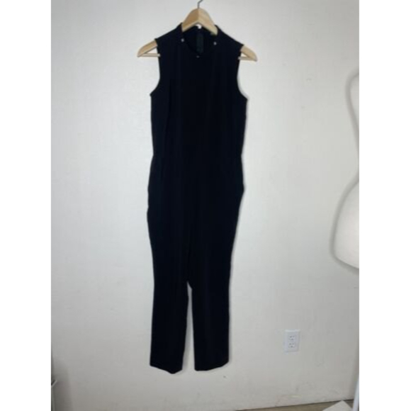 Lauren Ralph Lauren Black Jump Suit With Pockets Womens Sz 6 - Picture 1 of 9